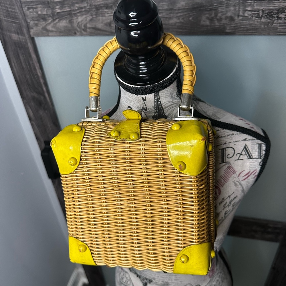 Vintage Lesco Lona Wicker Bag